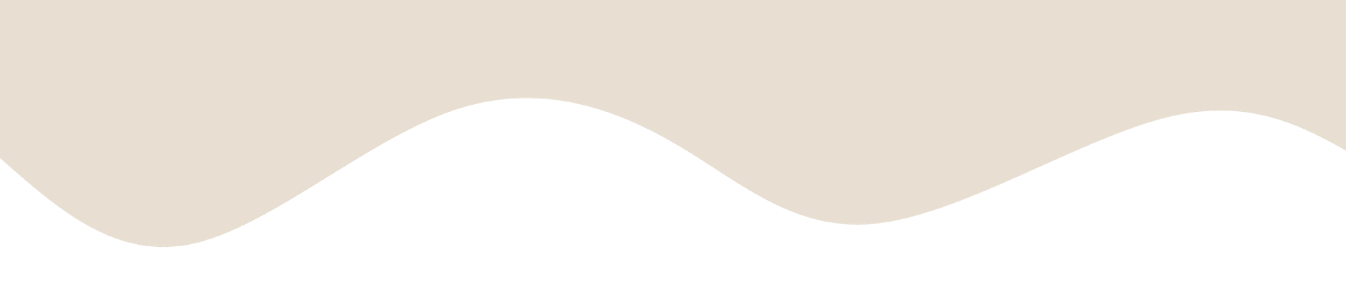 Beige wave pattern on white background.