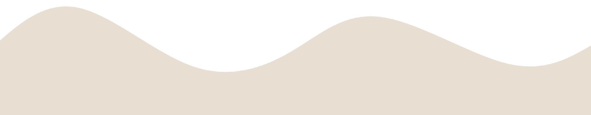Minimalist wave-like beige pattern on a white background.
